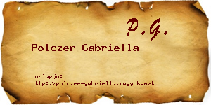 Polczer Gabriella névjegykártya